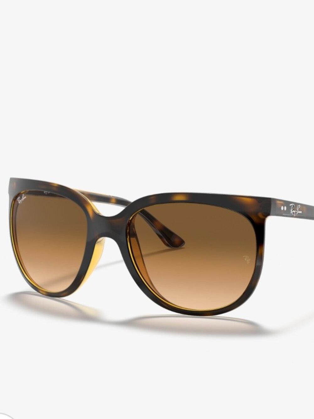 Ray-Ban Cats 1000 4126 Sunglasses Havana Brown Tortoise Frame Gradient Lenses
